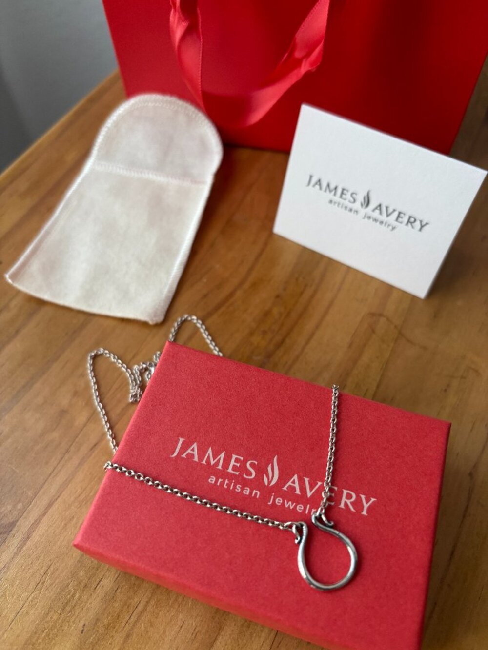 JAMES AVERY retiring 18 inch changeable charm chain necklace sterling silver 925